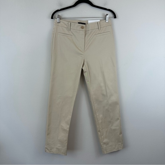 Ann Taylor | Light Tan The Crop Mid Rise Pants Size 2 NWT - Picture 2 of 6